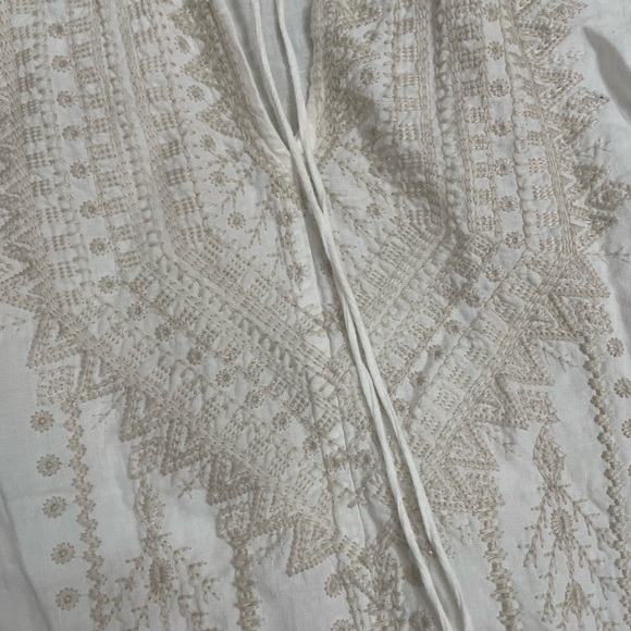 Johnny was white long sleeve embroidered cami peasant blouse - Picture 6 of 7